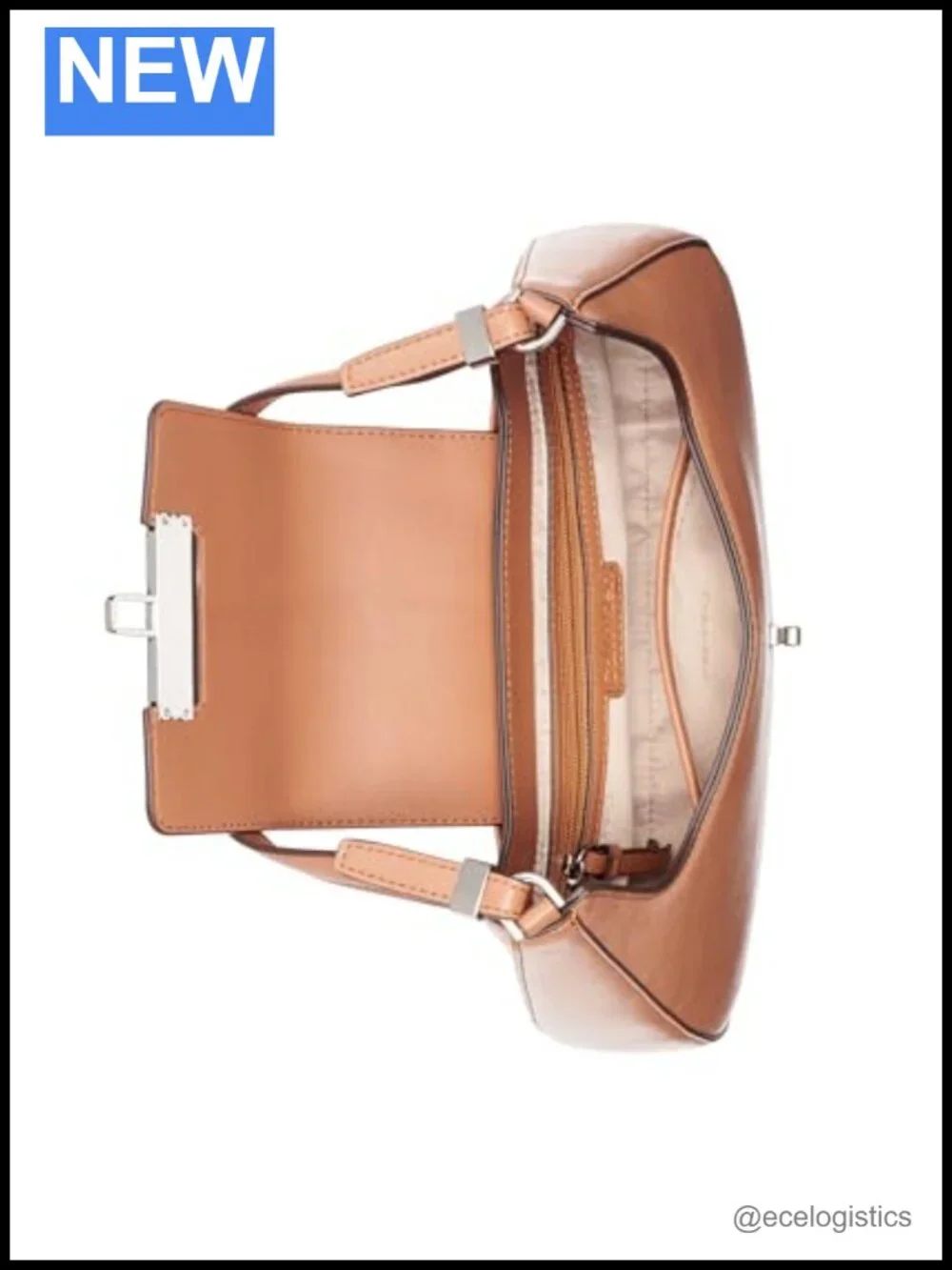 Vegan Leather Shoulder Bag with Pockets for Women Everyday Handbag